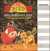 LION KING MANUSCRIPT PAPER